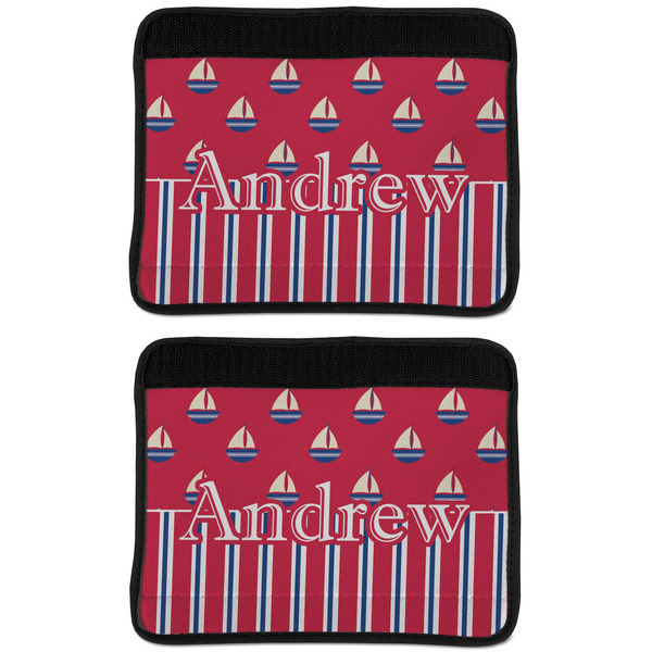 Sail Boats & Stripes Seat Belt Cover (APPROVAL Update)