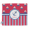Sail Boats & Stripes Security Blanket - Front View