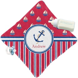 Sail Boats & Stripes Security Blanket (Personalized)