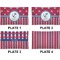 Sail Boats & Stripes Set of Rectangular Dinner Plates (Approval)