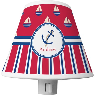 Sail Boats & Stripes Shade Night Light (Personalized)