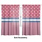 Sail Boats & Stripes Sheer Curtains