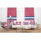 Sail Boats & Stripes Sheer and Custom Curtains in Room with Matching Pillows