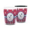 Sail Boats & Stripes Ceramic Shot Glass - 1.5 oz (Personalized)