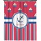 Sail Boats & Stripes Extra Long Shower Curtain - 70"x84" (Personalized)