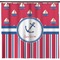 Sail Boats & Stripes Shower Curtain - Custom Size (Personalized)