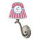 Sail Boats & Stripes Small Chandelier Lamp - LIFESTYLE (on wall lamp)