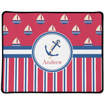 Sail Boats & Stripes Large Gaming Mouse Pad - 12.5" x 10" (Personalized)
