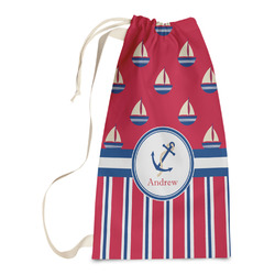 Sail Boats & Stripes Laundry Bags - Small (Personalized)