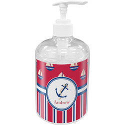 Sail Boats & Stripes Acrylic Soap & Lotion Bottle (Personalized)