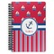 Sail Boats & Stripes Spiral Notebook (Personalized)