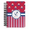 Sail Boats & Stripes Spiral Journal Small - Front View