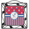 Sail Boats & Stripes Square Trivet (Personalized)