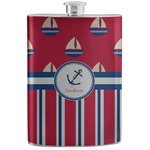 Sail Boats & Stripes Stainless Steel Flask (Personalized)