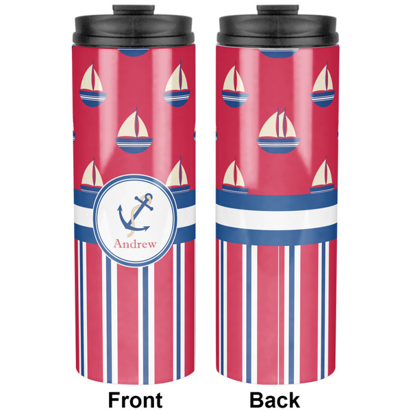 Sail Boats & Stripes Stainless Steel Tumbler - Apvl
