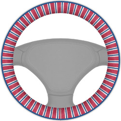 Sail Boats & Stripes Steering Wheel Cover