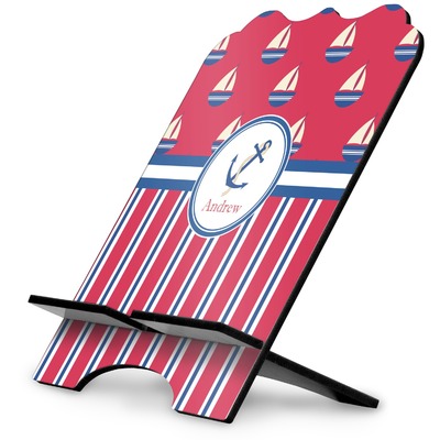 Sail Boats & Stripes Stylized Tablet Stand (Personalized)