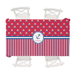 Sail Boats & Stripes Tablecloth - 58"x102" (Personalized)