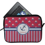 Sail Boats & Stripes Tablet Case / Sleeve - Small (Personalized)
