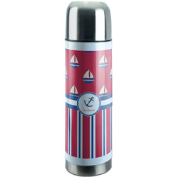 Sail Boats & Stripes Stainless Steel Thermos (Personalized)