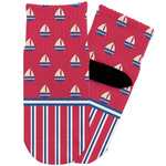 Sail Boats & Stripes Toddler Ankle Socks