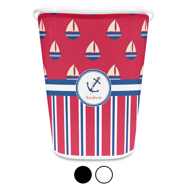 Sail Boats & Stripes Trash Can Aggregate