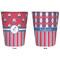 Sail Boats & Stripes Trash Can White - Front and Back - Apvl