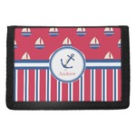 Sail Boats & Stripes Trifold Wallet (Personalized)