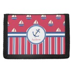 Sail Boats & Stripes Trifold Wallet (Personalized)
