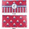 Sail Boats & Stripes Vinyl Check Book Cover - Front and Back