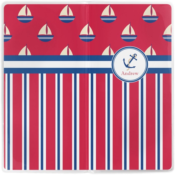 Sail Boats & Stripes Vinyl Document Wallet - Apvl