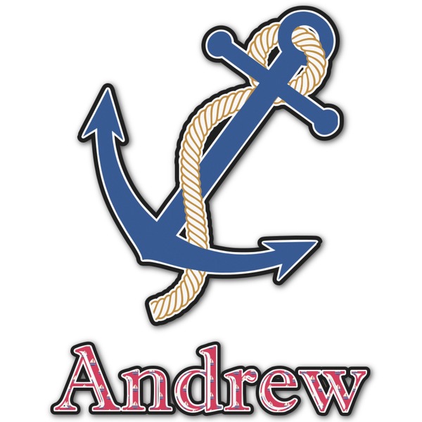 Custom Sail Boats & Stripes Graphic Decal - XLarge (Personalized)