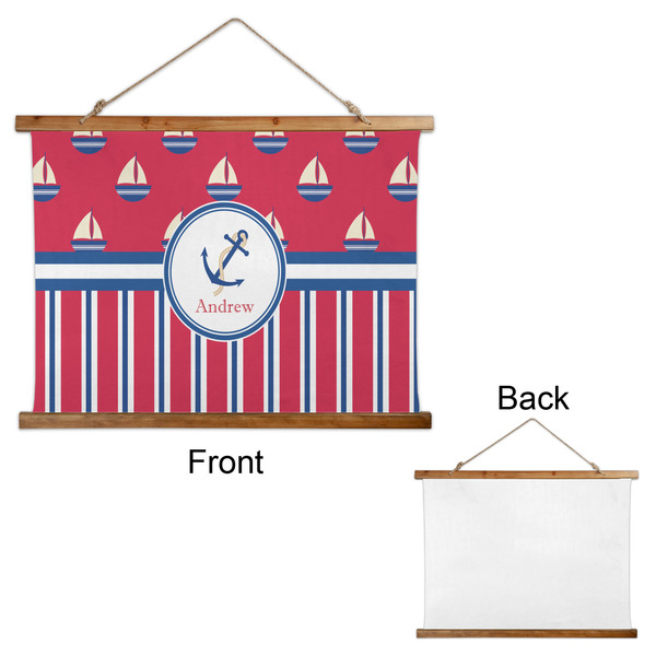Sail Boats & Stripes Wall Hanging Tapestry - Landscape - APPROVAL