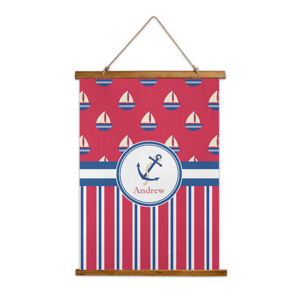 Custom Sail Boats & Stripes Wall Hanging Tapestry (Personalized)