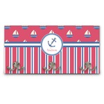 Sail Boats & Stripes Wall Mounted Coat Rack (Personalized)