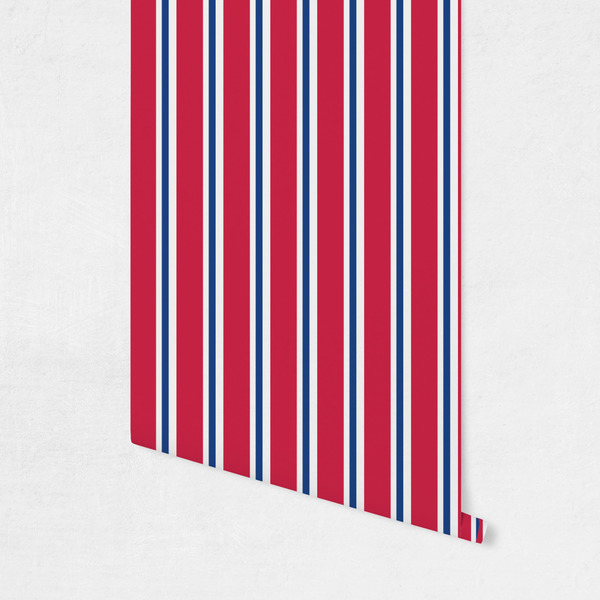 Sail Boats & Stripes Wallpaper on Wall