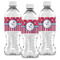 Sail Boats & Stripes Water Bottle Labels - Front View