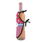 Sail Boats & Stripes Wine Bottle Apron - DETAIL WITH CLIP ON NECK