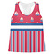 Sail Boats & Stripes Womens Racerback Tank Top - Large