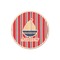 Sail Boats & Stripes Wooden Sticker - Main