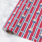 Sail Boats & Stripes Wrapping Paper Roll - Matte - Medium - Main