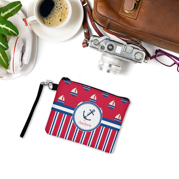 Sail Boats & Stripes Wristlet ID Cases - LIFESTYLE