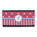 Sail Boats & Stripes Leatherette Ladies Wallet (Personalized)