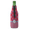 Sail Boats & Stripes Zipper Bottle Cooler - BACK (bottle)
