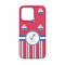 Sail Boats & Stripes iPhone 13 Mini Case - Back