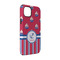 Sail Boats & Stripes iPhone Case - Rubber Lined - iPhone 14 Pro (Personalized)