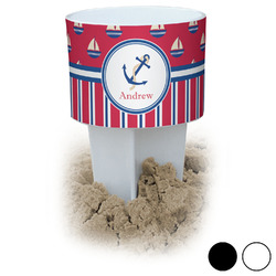 Sail Boats & Stripes Beach Spiker Drink Holder (Personalized)