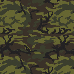 Green Camo Fabric by the Yard - Copeland Faux Linen