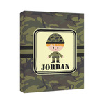 Green Camo Canvas Print (Personalized)