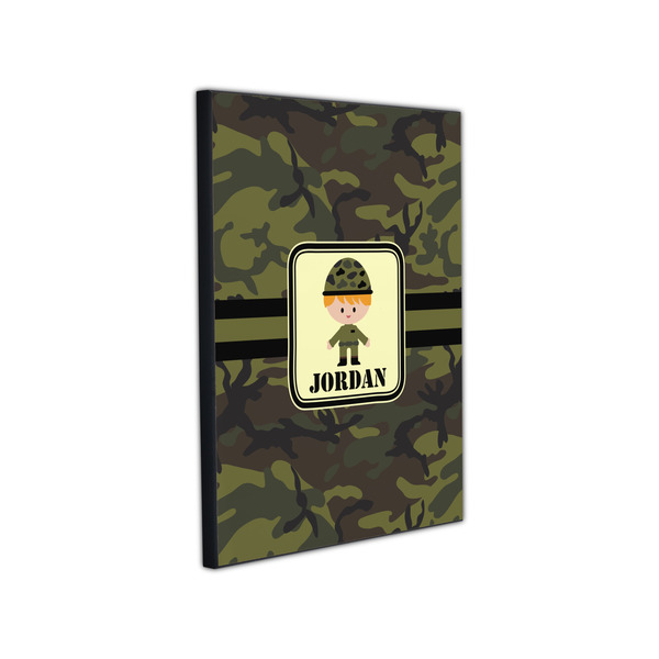 Green Camo 11x14 Wood Print - Angle View